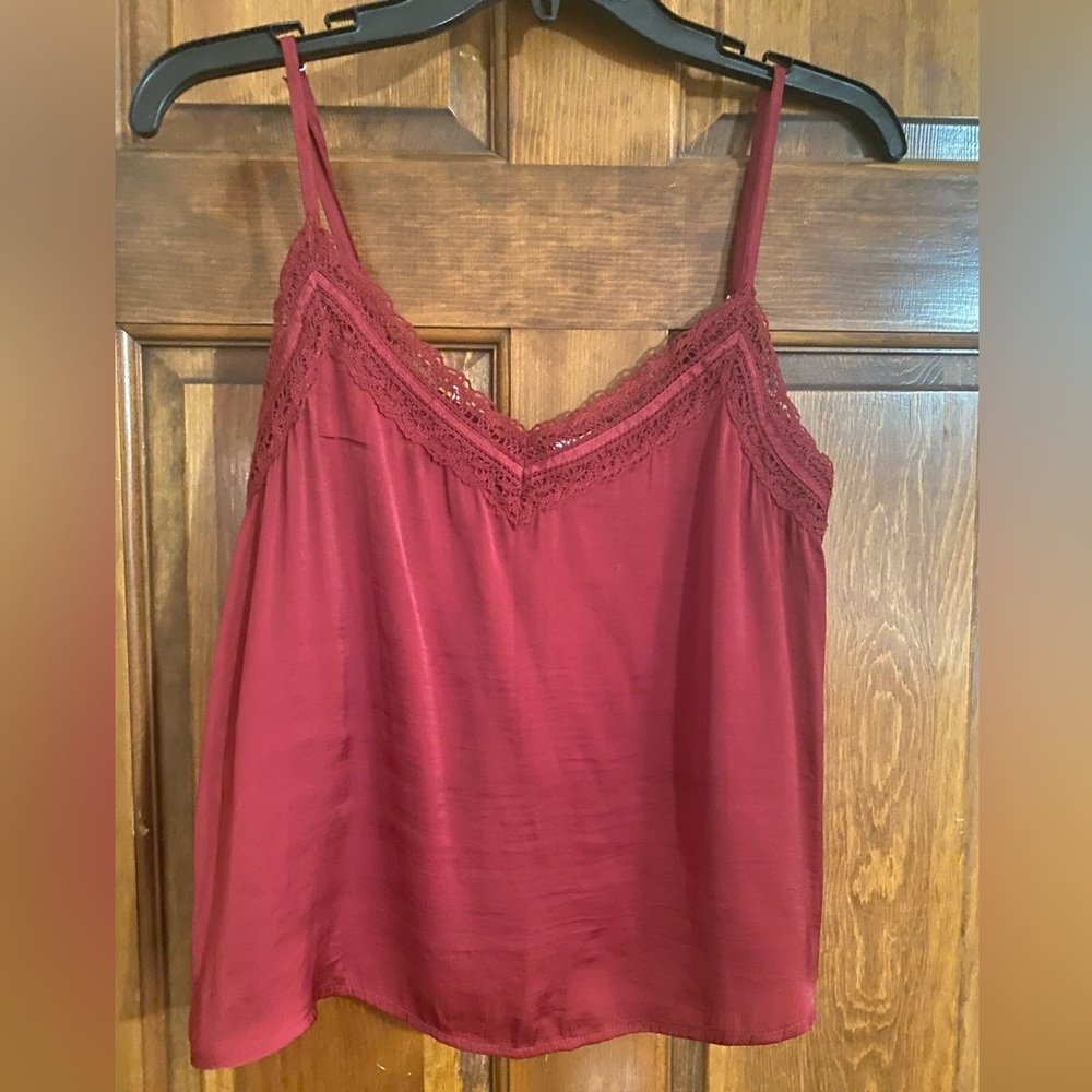 Hollister Camisole Top Burgundy Medium